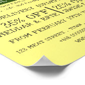 Cartoon Koe, Cheesemonger Adverteren Poster (Hoek)