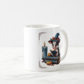  Cartoon Koe: Gotisch, Halloween Vibes Koffiemok (Voorkant rechts)