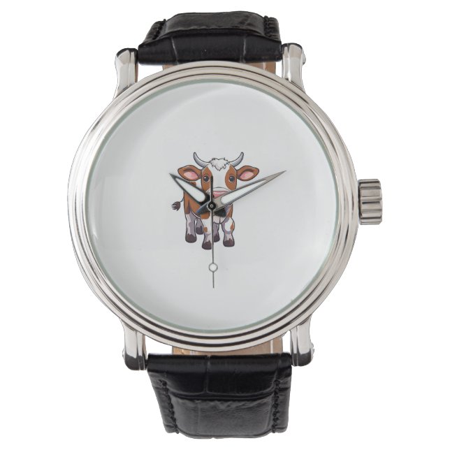 Cartoon Koe Horloge (Voorkant)