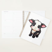 Cartoon koe illustratie planner (Display)