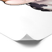 Cartoon koe illustratie poster (Hoek)