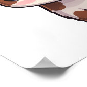 Cartoon koe illustratie poster (Hoek)