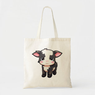 Cartoon koe illustratie tote bag