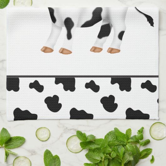 Cartoon Koe keukenhanddoek (Gevouwen)