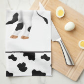 Cartoon Koe keukenhanddoek (Quarter Fold)
