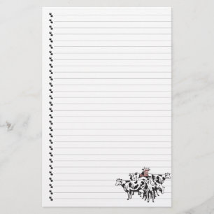 Cartoon Koe kudde Lined Pet Stationery Briefpapier