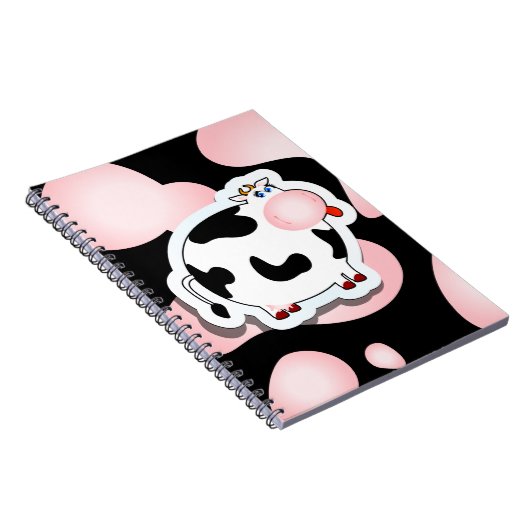 Cartoon koe, notitieboek (Rechterzijde)