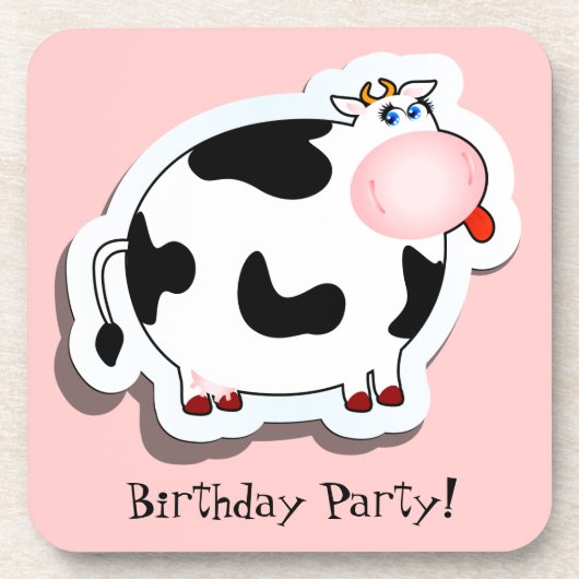 Cartoon koe, onderzetter (Voorkant)