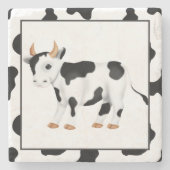 Cartoon koe onderzetter marmer (Voorkant)