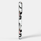 "Cartoon Koe Patroon iPhone Case (Achterkant / Rechts)
