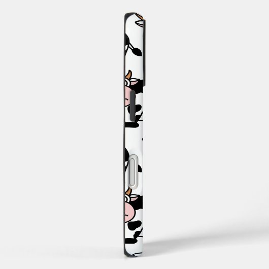 "Cartoon Koe Patroon iPhone Case (Achterkant / Rechts)