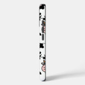 "Cartoon Koe Patroon iPhone Case (Achterkant / Links)