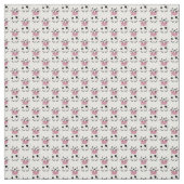 Cartoon Koe Pattern Fabric Stof (Swatch)