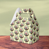 Cartoon koe schilderij Paaseieren patroon gunst do Bedankdoosjes