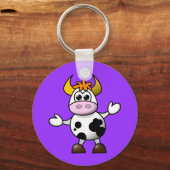 Cartoon Koe Sleutelhanger (Voorkant)