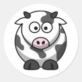 Cartoon Koe Stickers (Voorkant)