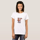 Cartoon Koe T-shirt (Voorkant volledig)