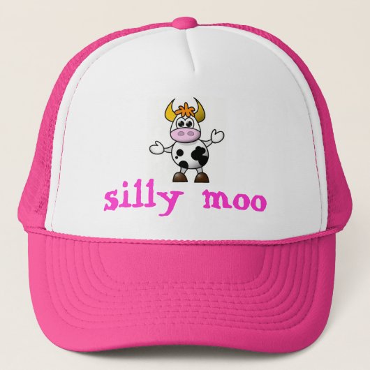 Cartoon koe trucker pet (Voorkant)