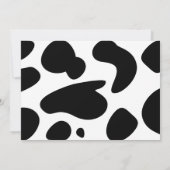 Cartoon koe, uitnodiging (Achterkant)