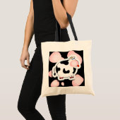 Cartoon koe, zak tote bag (Voorkant (product))