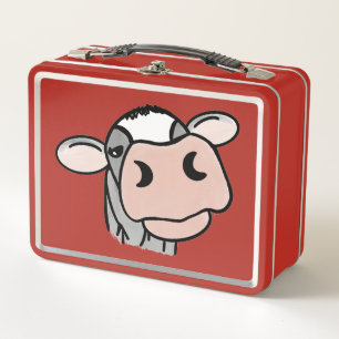 cartoon koe zwart wit roze kus grijs boerderij die