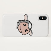 cartoon koe zwart wit roze zoen grijs boerderij Case-Mate iPhone case (Achterkant (horizontaal))