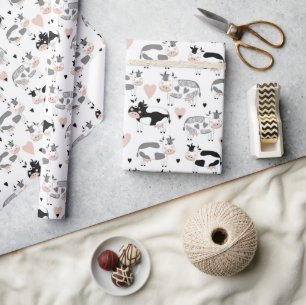 Cartoon Koeien Cadeaupapier