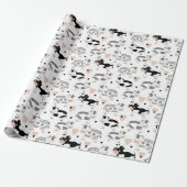 Cartoon Koeien Cadeaupapier (Uitgerold)