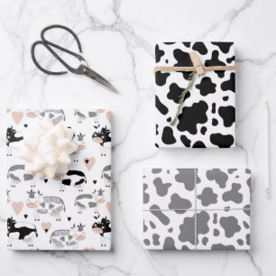 Cartoon Koeien en Koe afdrukken Inpakpapier Vel