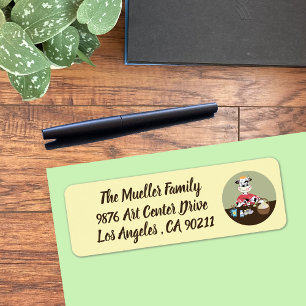 Cartoon-koeienschilderij Paaseieren Etiket