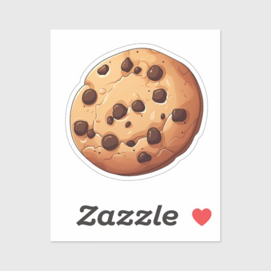 Cartoon koekje sticker (Vel)