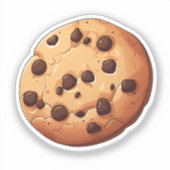 Cartoon koekje sticker (Voorkant)