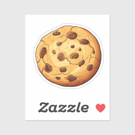 Cartoon koekje sticker (Vel)