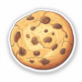 Cartoon koekje sticker (Voorkant)