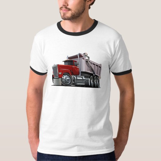 Cartoon koelvuilniswagen t-shirt (Voorkant)