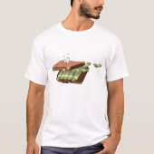 Cartoon koffer vol met geldbundels t-shirt (Voorkant)