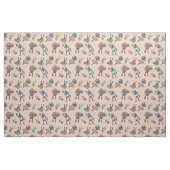 Cartoon koffieboon dansfeest stof (Fat Quarter)