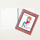 Cartoon koffiedrinker planner (Display)
