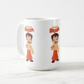 cartoon koffiemok (Voorkant links)