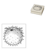 cartoon kogelvis rubberstempel (Gestempeld)