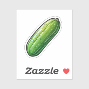 Cartoon komkommer sticker