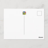 Cartoon; komt een blondje bij de tandarts briefkaart (Achterkant)