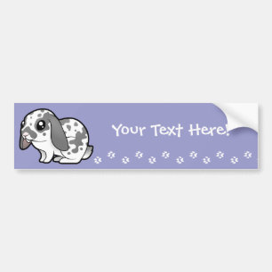 Cartoon Konijn (flauwvallen) Bumpersticker