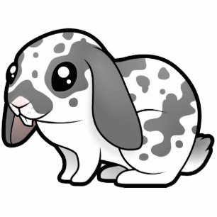 Cartoon Konijn (flauwvallen) Fotobeeldje Magneet