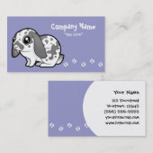 Cartoon Konijn (flauwvallen) Visitekaartje (Voorkant / Achterkant)