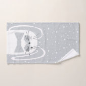 Cartoon konijn, symbool 2023. bad handdoek (Handdoek)