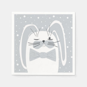 Cartoon konijn, symbool 2023. servet