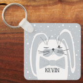 Cartoon konijn, symbool 2023. sleutelhanger (Voorkant)