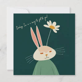 Cartoon konijn, Valentijnsdag Bedankkaart