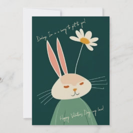 Cartoon konijn, Valentijnsdag Feestdagenkaart